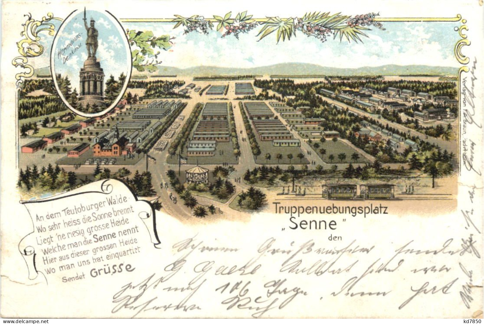 Truppenübungsplatz Senne - Litho - Paderborn