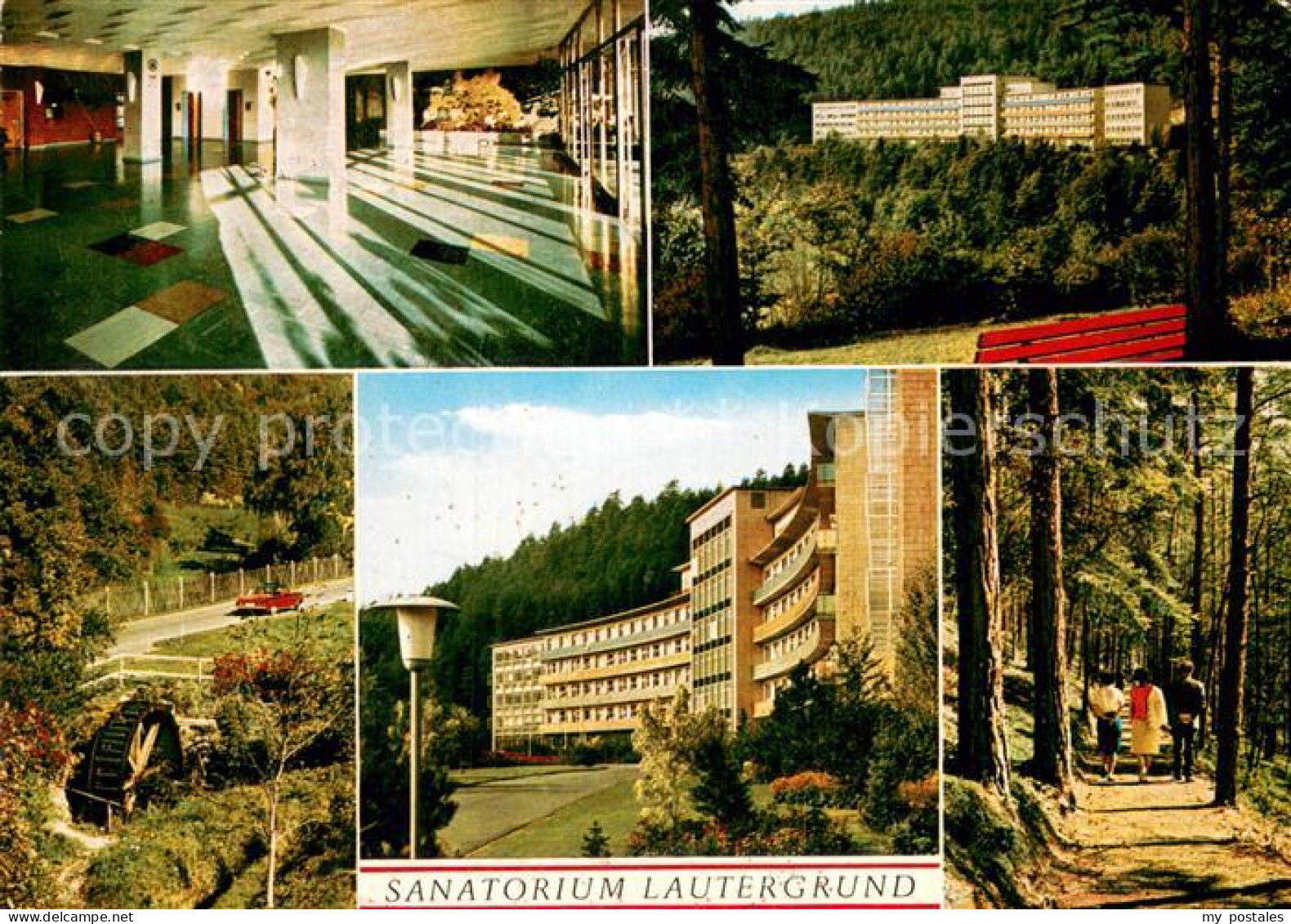 73785692 Schwabhof Sanatorium Lautergrund Foyer Wasserrad Waldweg  Schwabhof - Sonstige & Ohne Zuordnung