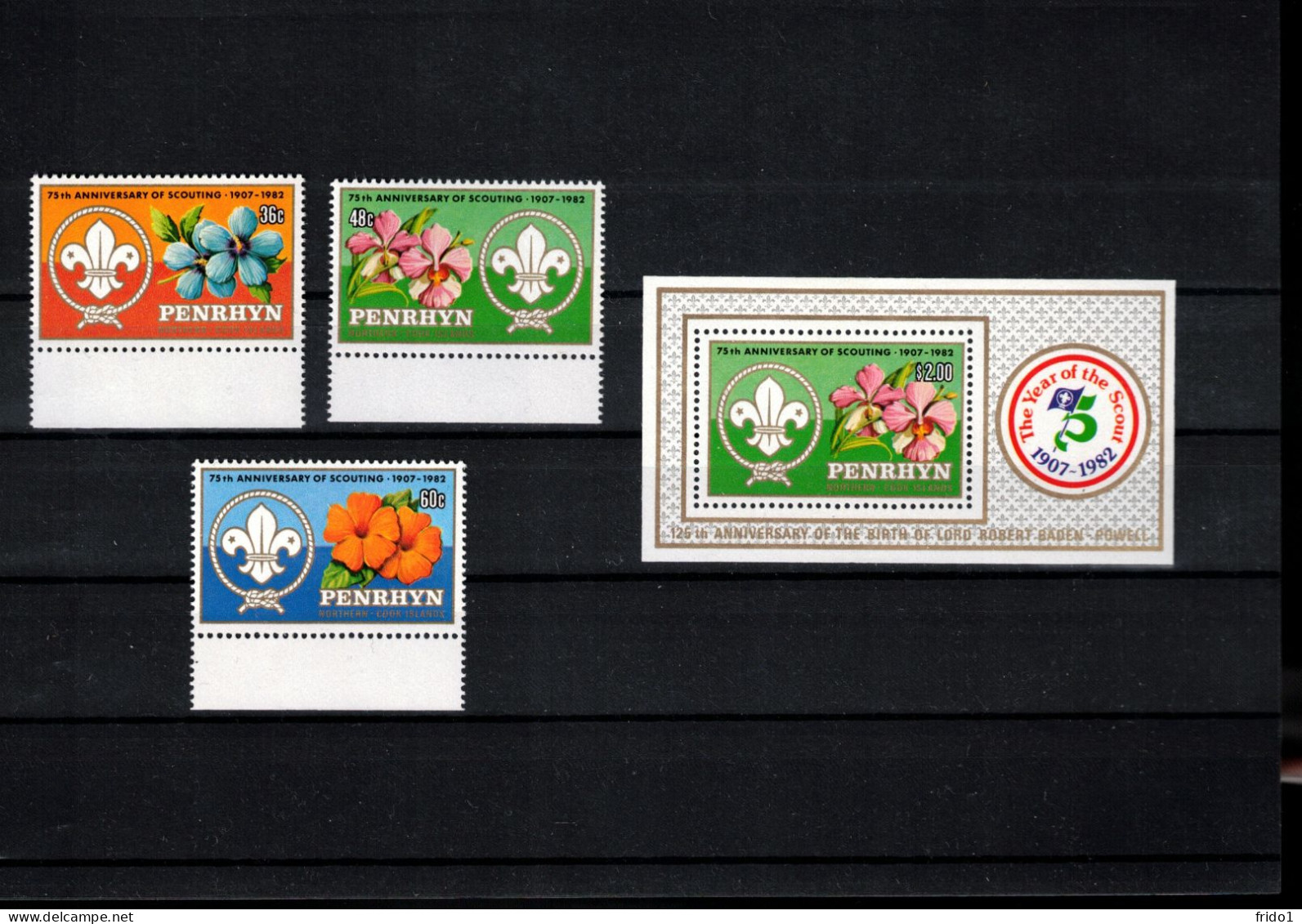 Penrhyn 1982 75th Anniversary Of Scouting Postfrisch / MNH - Unused Stamps