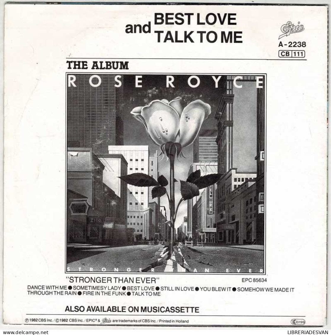 Rose Royce - Best Love / Talk To Me. Single - Andere & Zonder Classificatie