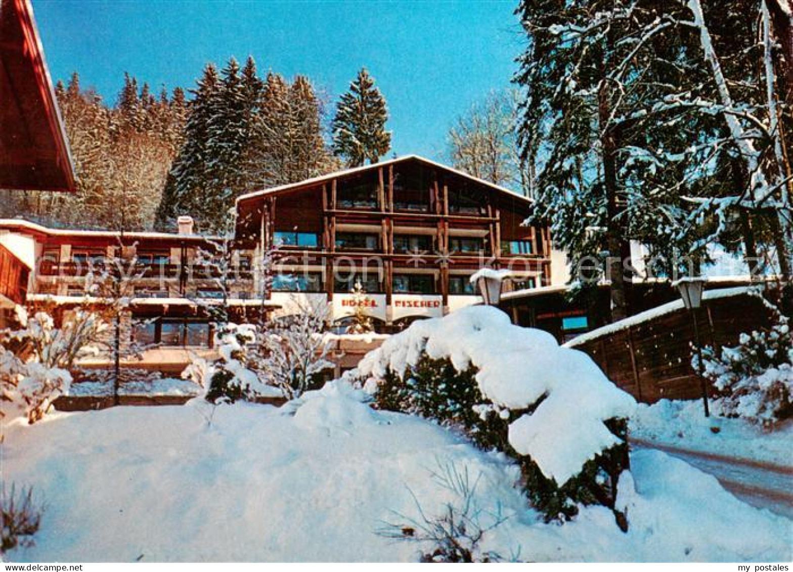 73785598 Berchtesgaden Hotel Fischer Aussenansicht Winter Schnee Berchtesgaden - Berchtesgaden