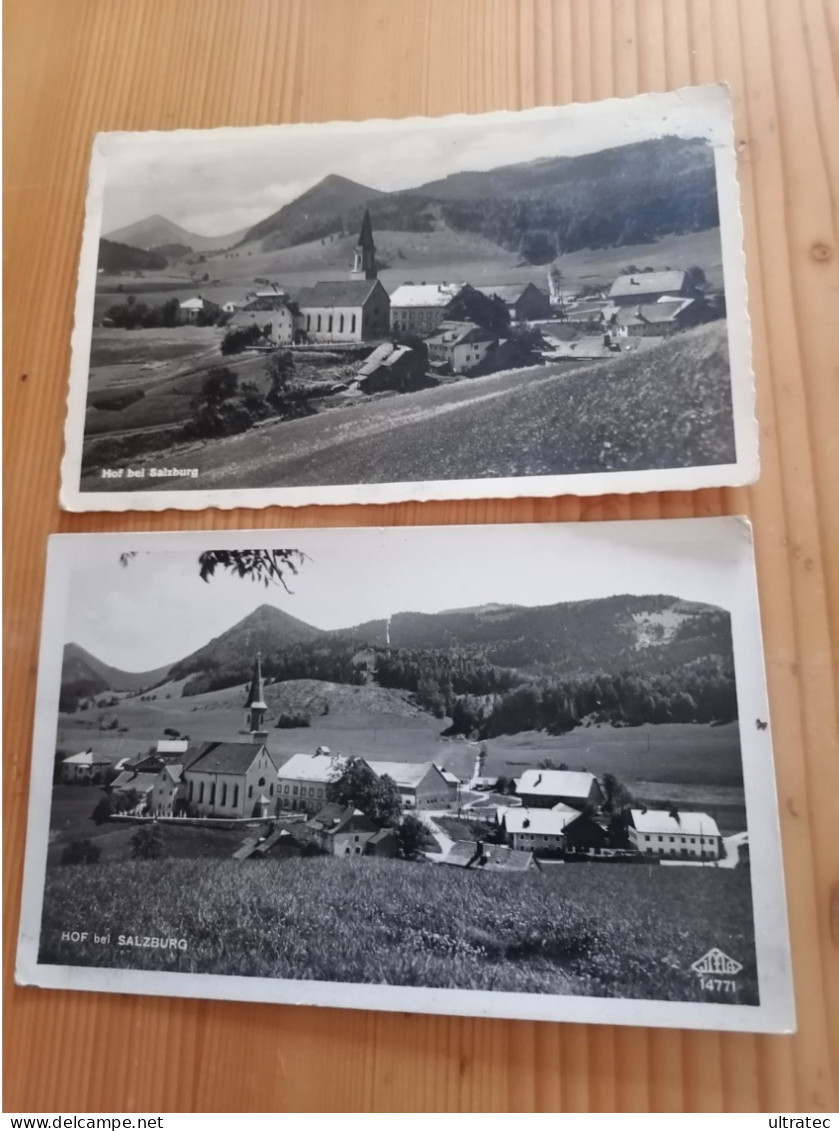 2x AK "HOF BEI SALZBURG" SCHÖNE ALTE POSTKARTEN VINTAGE CHIC SW ANSICHTSKARTEN HEIMAT SAMMLER ORIGINAL GUT ERHALTEN - Salzburg Stadt