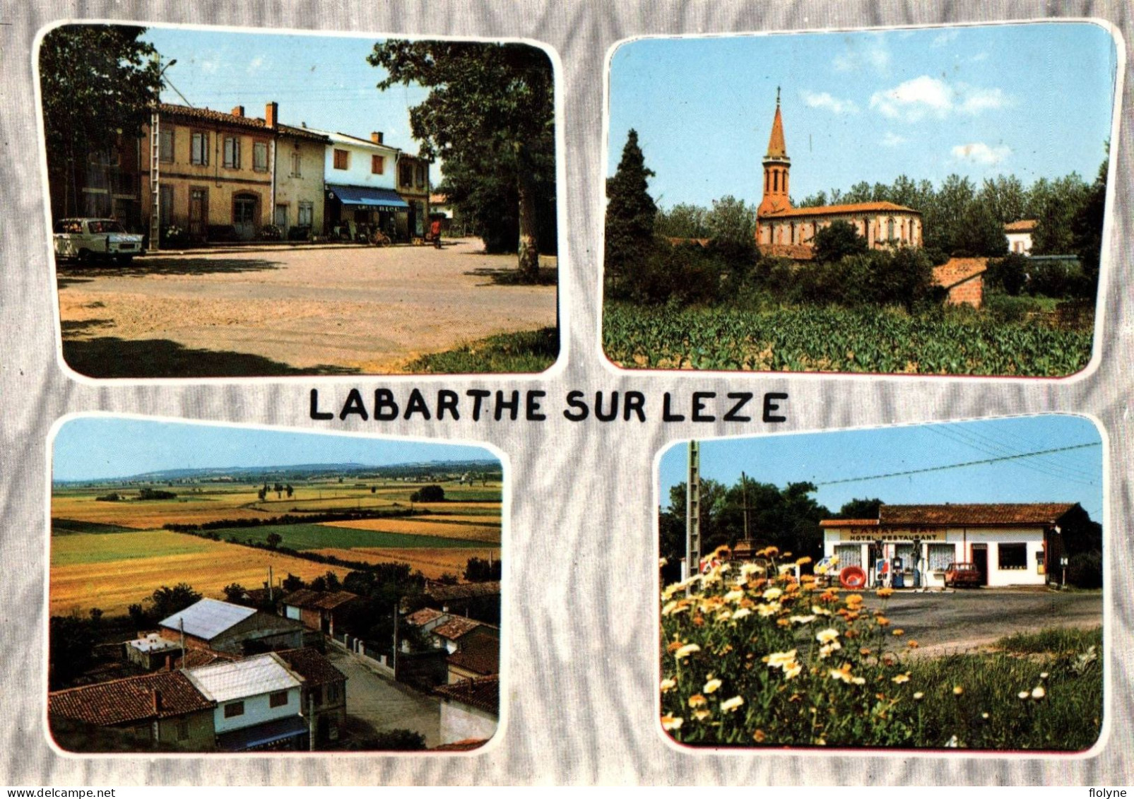 Labarthe Sur Lèze - Souvenir De La Commune - CP 4 Vues - Hôtel Restaurant CARAF Bar - Other & Unclassified