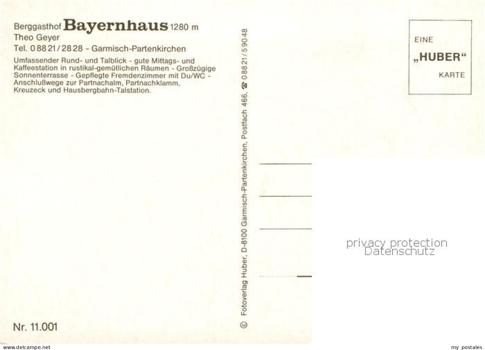 73785588 Garmisch-Partenkirchen Berggasthof Bayernhaus Aussenansicht Garmisch-Pa - Garmisch-Partenkirchen