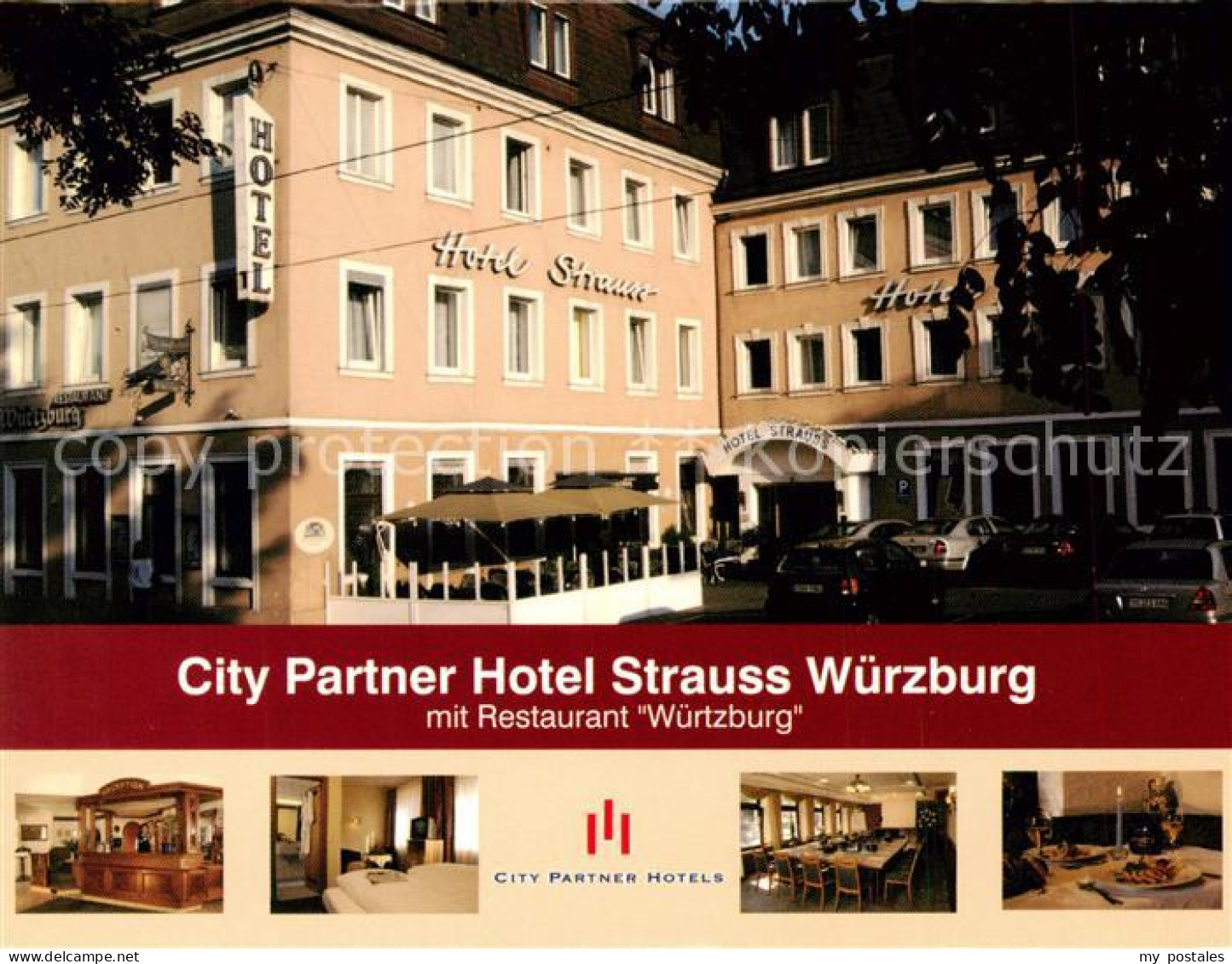73785585 Wuerzburg City Partner Hotel Strauss Aussenansicht U. Zimmer Wuerzburg - Wuerzburg