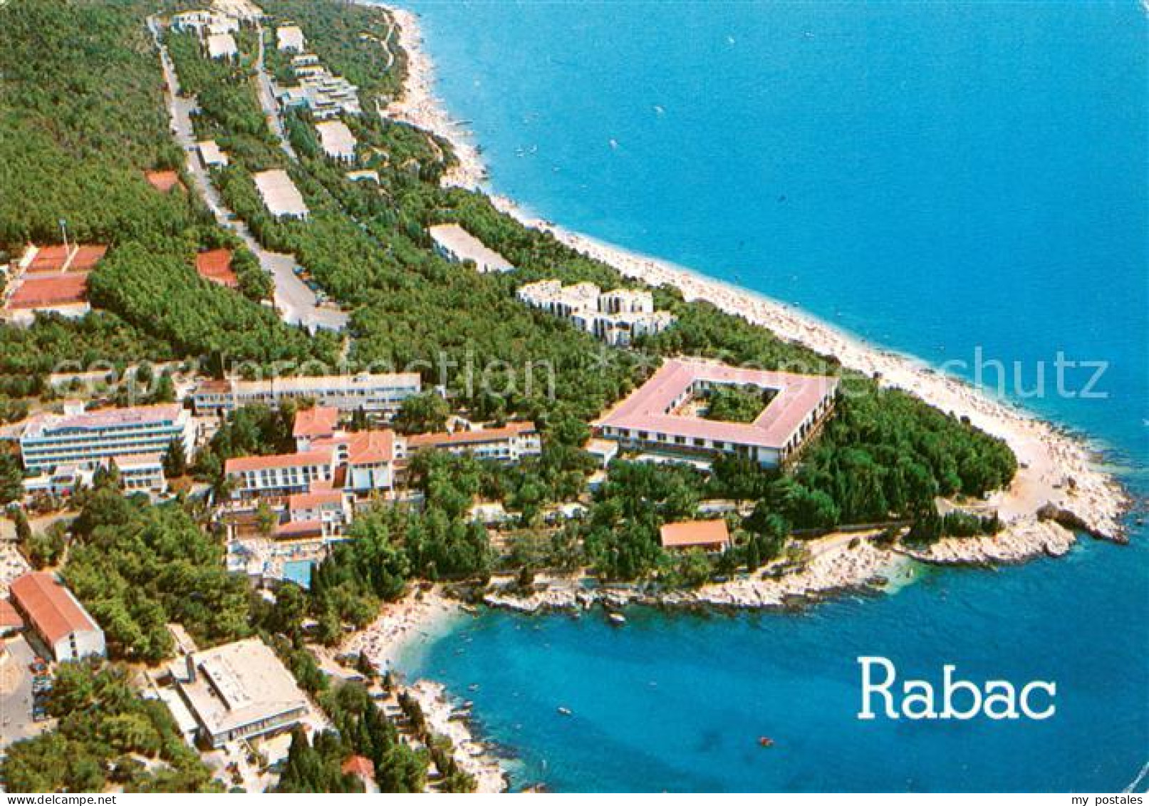 73785574 Rabac Croatia Fliegeraufnahme  - Kroatien