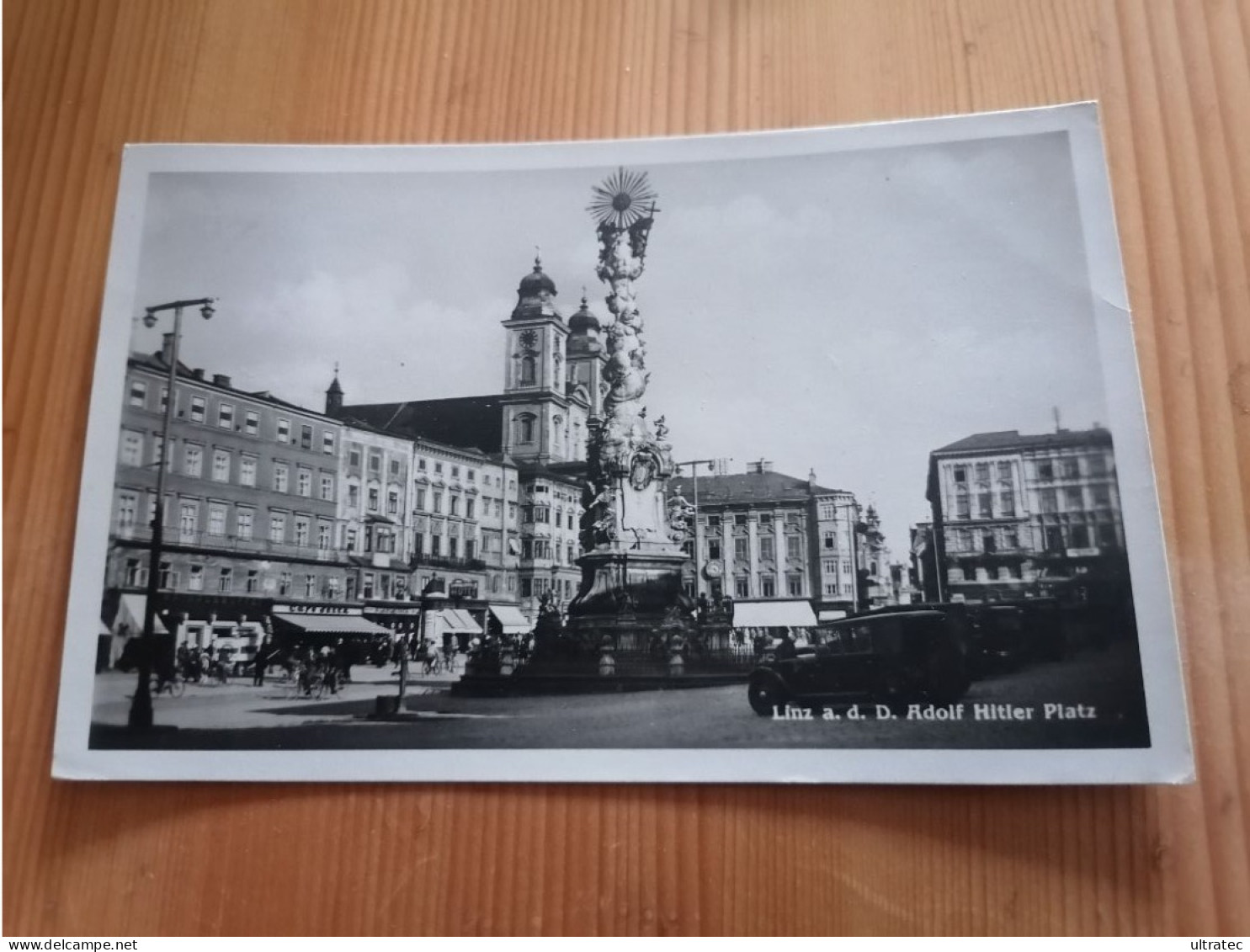 AK "LINZ AN DER DONAU - A. HITLER PLATZ 1940" SCHÖNE ALTE POSTKARTE VINTAGE ANTIK ANSICHTSKARTE HEIMAT SAMMLER ORIGINAL - Linz