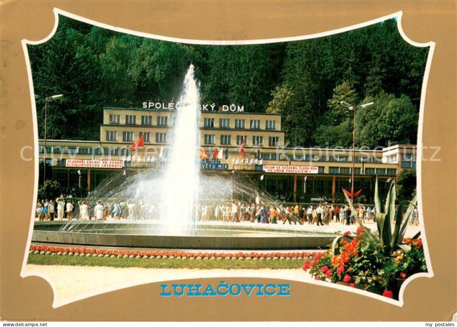 73785432 Luhacovice CZ Spolecensky Dum Kurhotel Wasserspiele  - Tchéquie