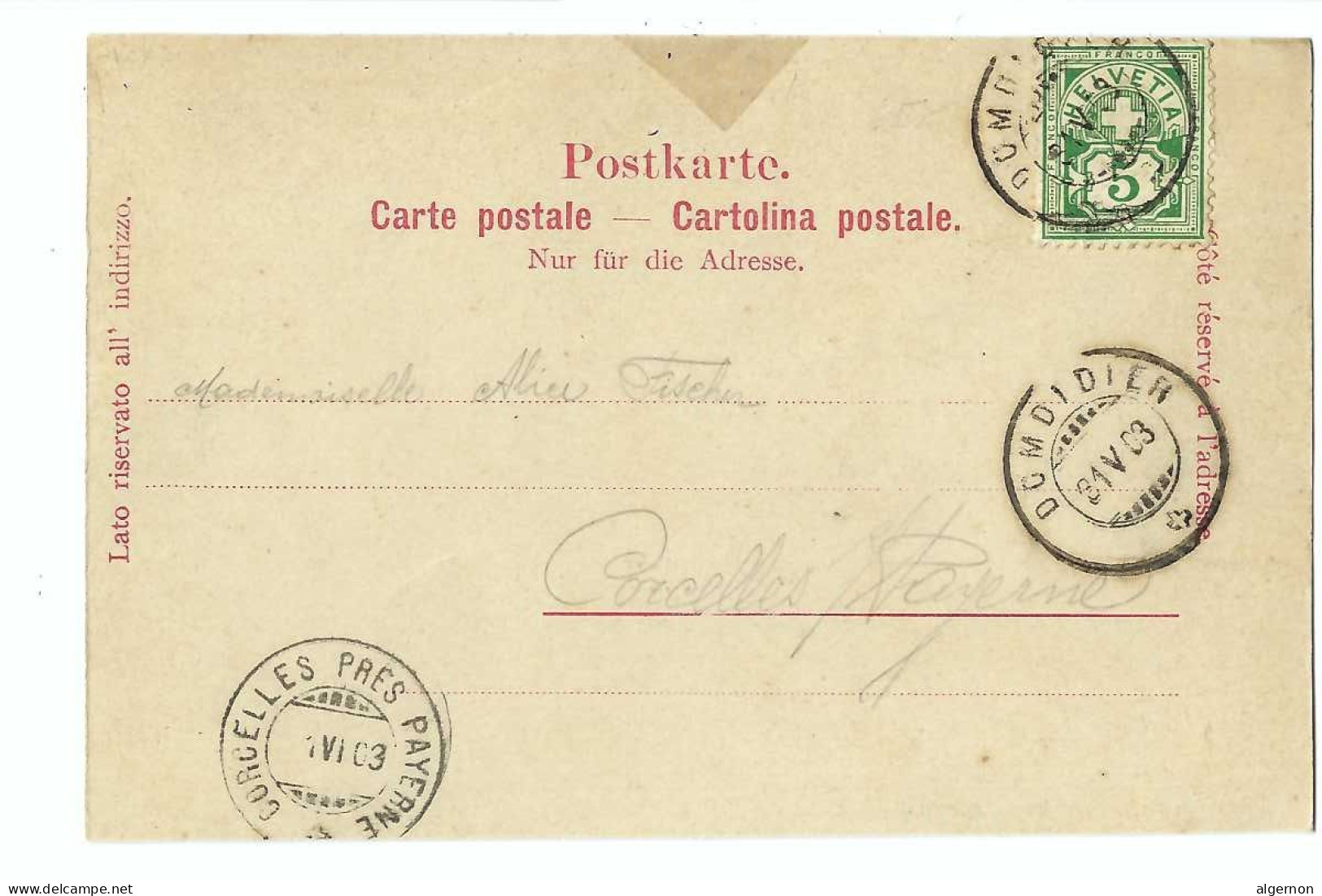 32431 - Domdidier 1903 - Andere & Zonder Classificatie