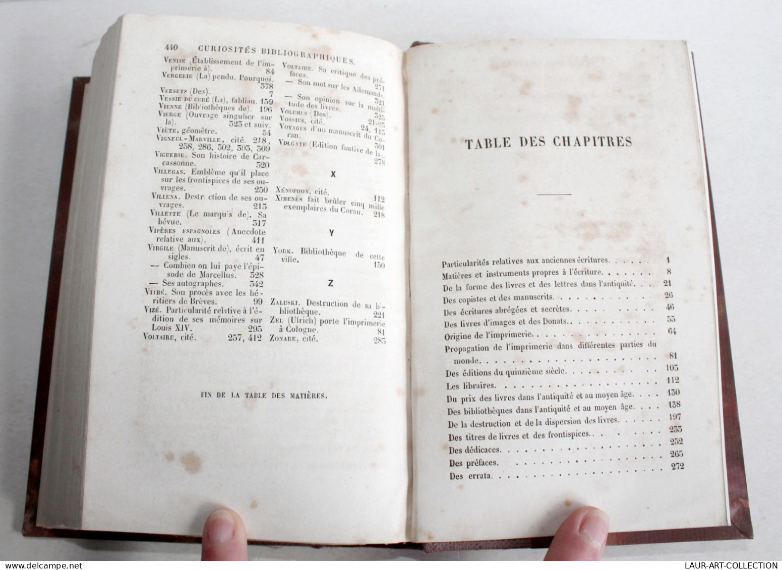 CURIOSITES BIBLIOGRAPHIQUES, LUDOVIC LALANNE 1857 DELAHAYS BIBLIOTHEQUE DE POCHE / ANCIEN LIVRE XIXe SIECLE (2603.120) - 1801-1900