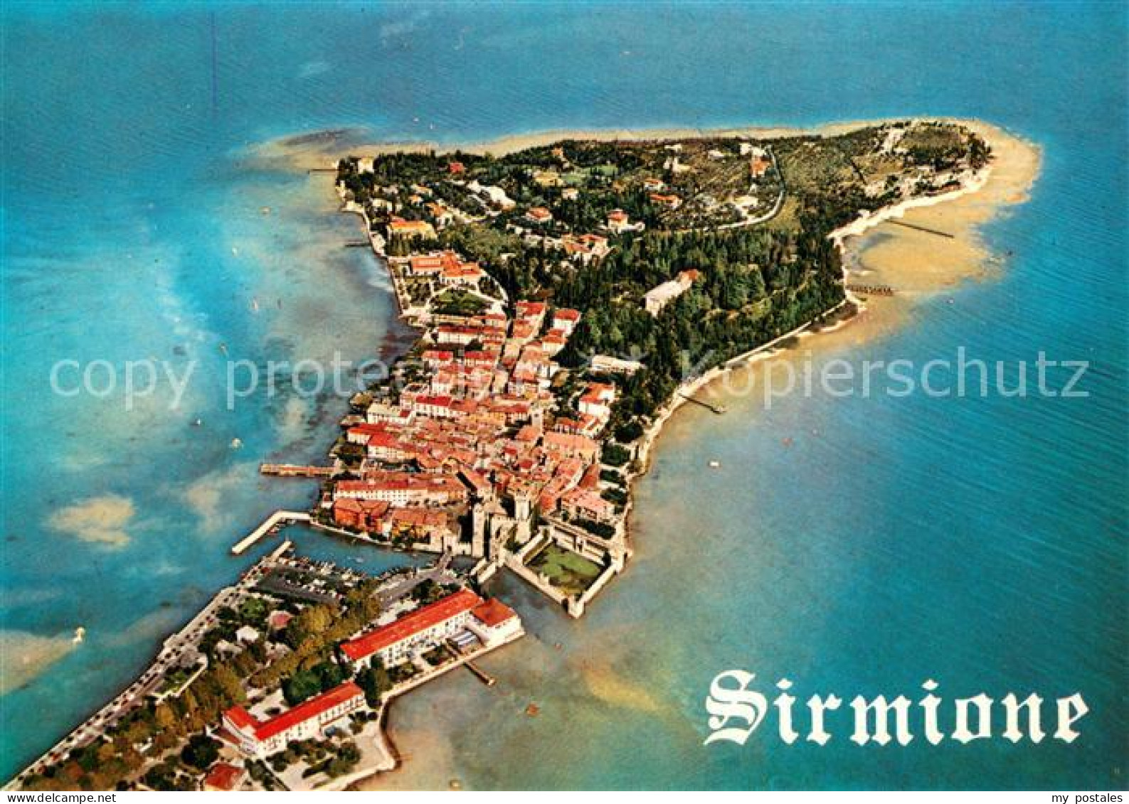 73785419 Sirmione Lago Di Garda Penisola Veduta Aerea Sirmione Lago Di Garda - Other & Unclassified