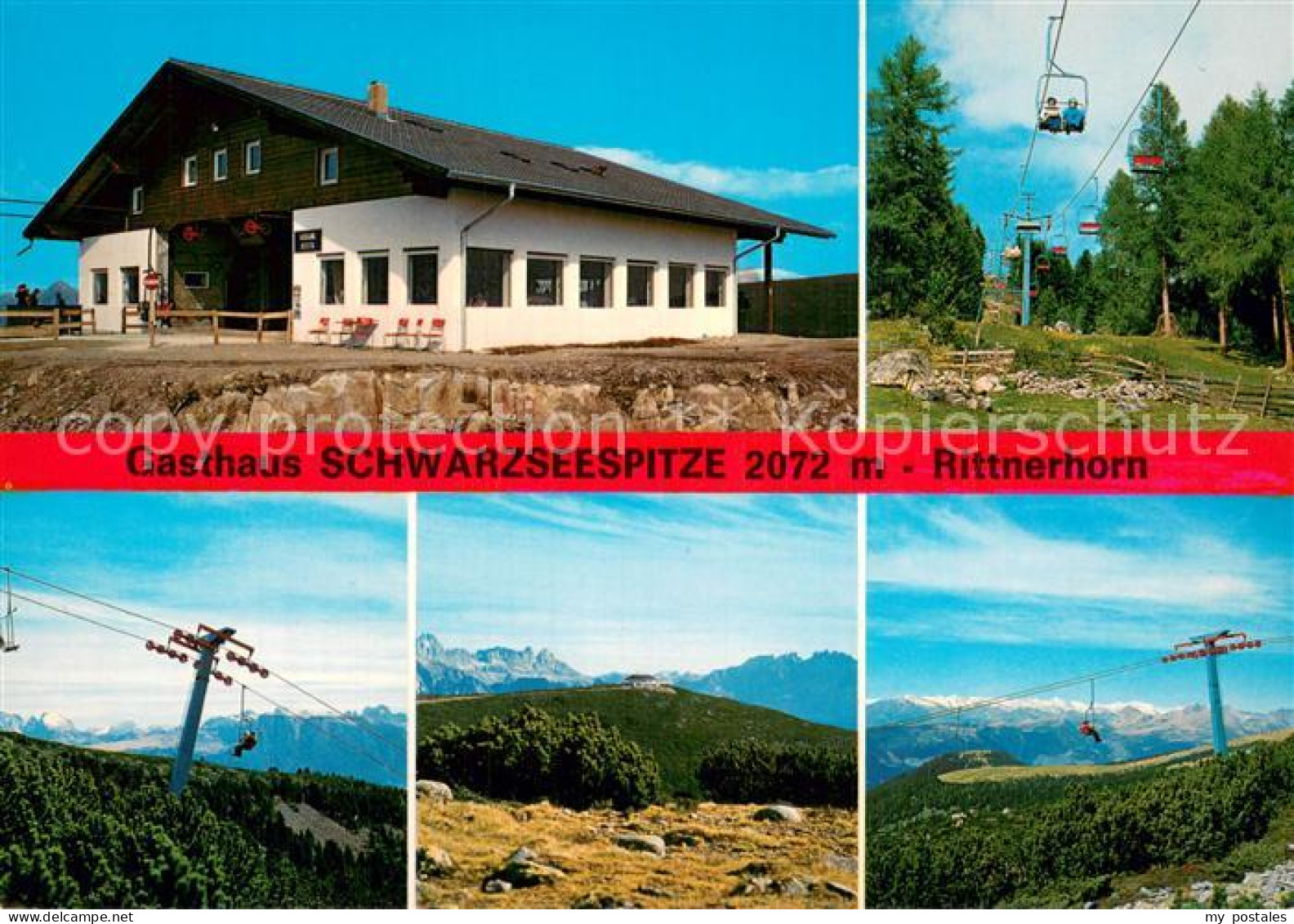 73785407 Ritten Renon Gasthaus Schwarzseespitze Rittnerhorn Bergbahn Fernsicht A - Otros & Sin Clasificación