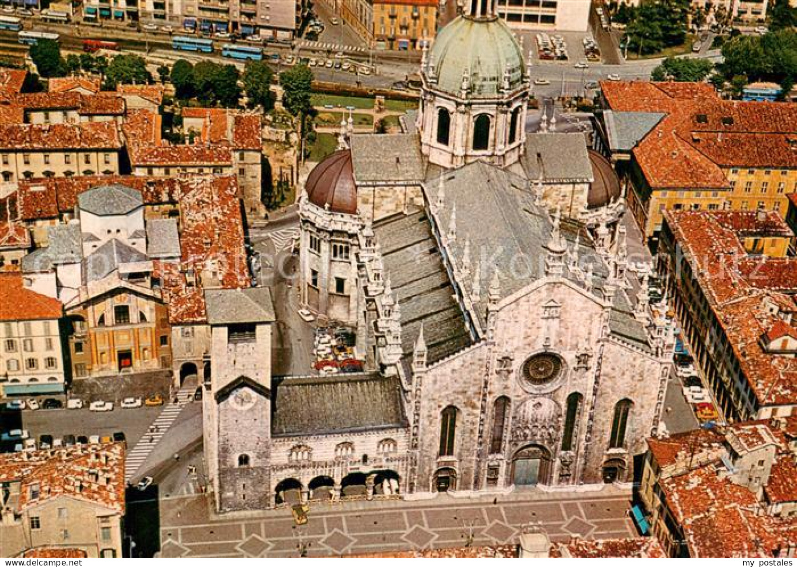 73785357 Como Lago Di Como Il Duomo Visto Dall Aereo Como Lago Di Como - Autres & Non Classés