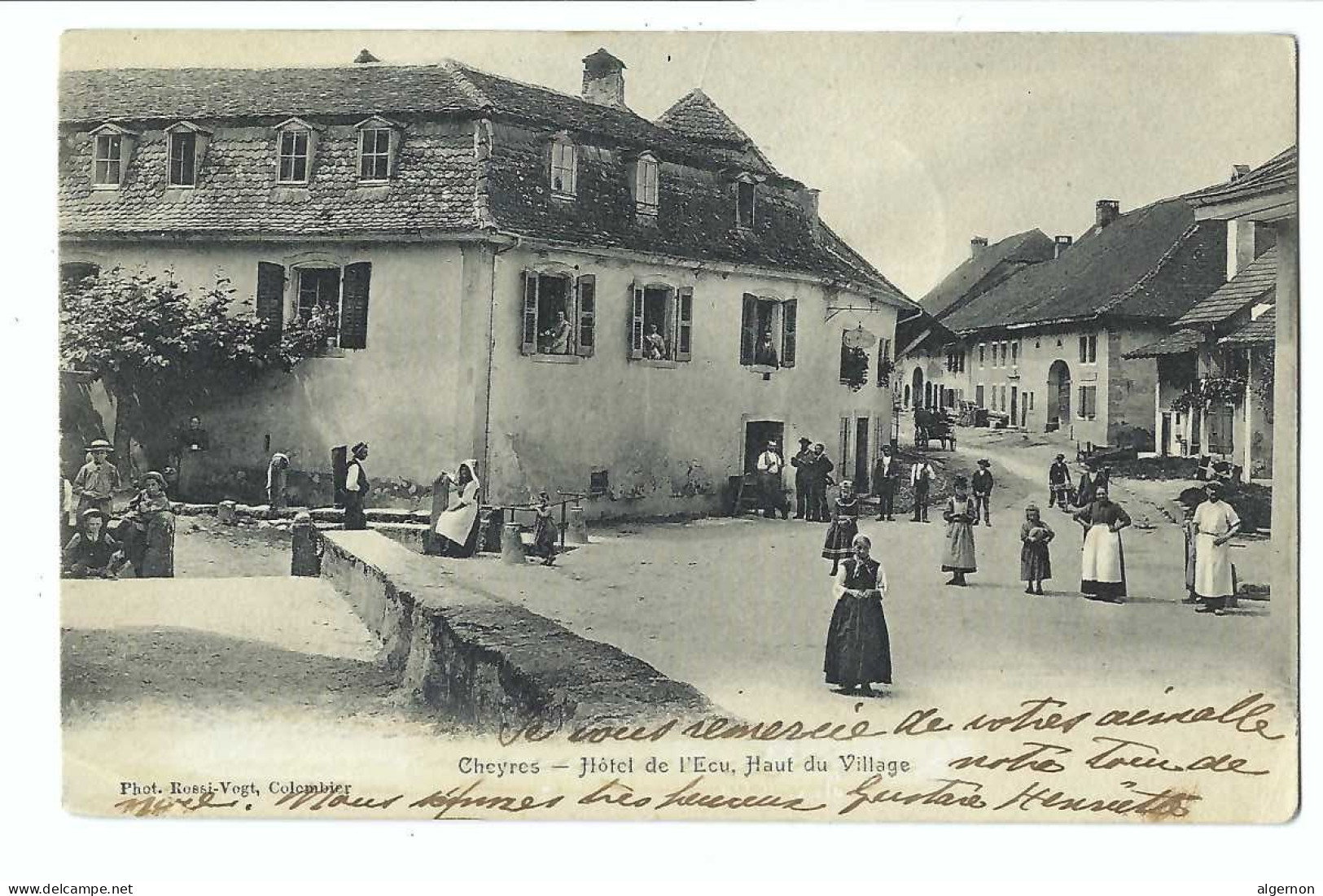 32432 - Cheyres Hôtel De L'Ecu Haut Du Village 1904 - Other & Unclassified