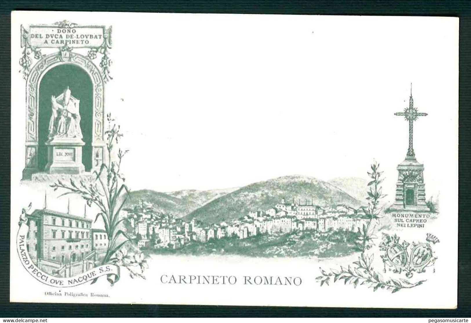 BF095 CARPINETO ROMANO - ROMA - PALAZZO PECCI - Andere & Zonder Classificatie