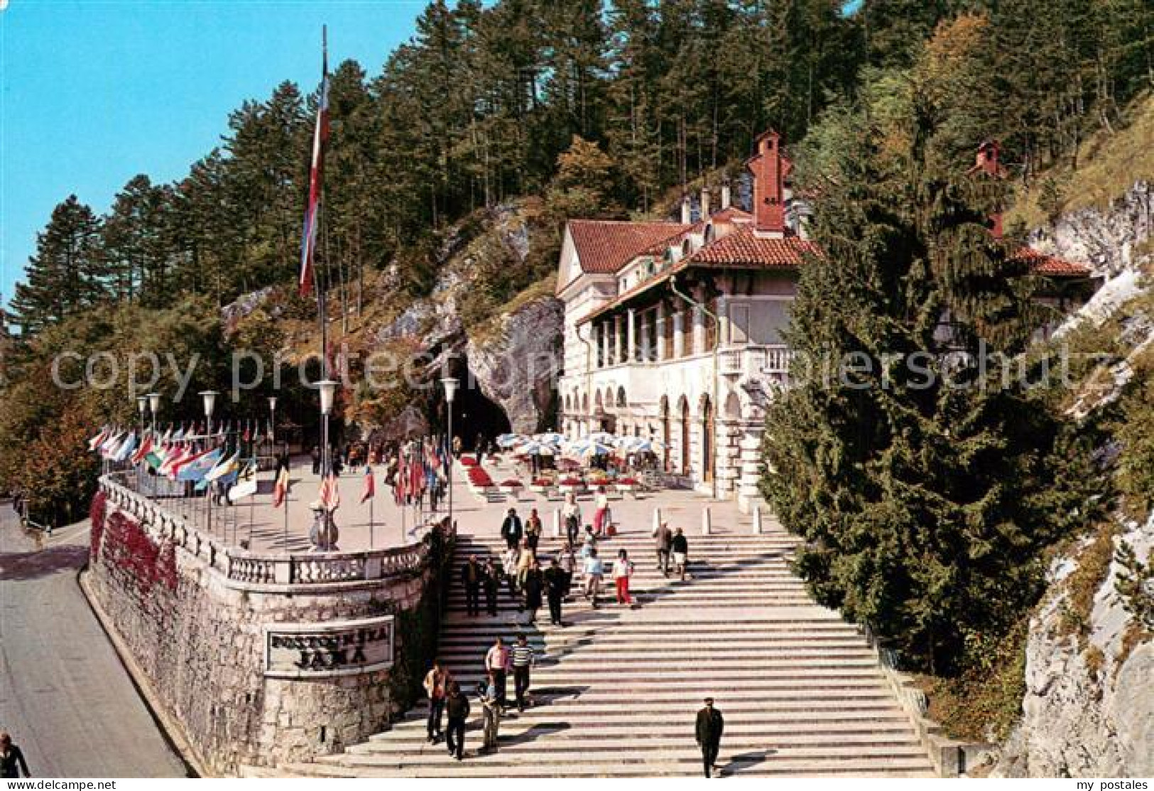 73785345 Postojnska Jama Slovenia Restaurant Terrasse Eingang Hoehle  - Slovenia