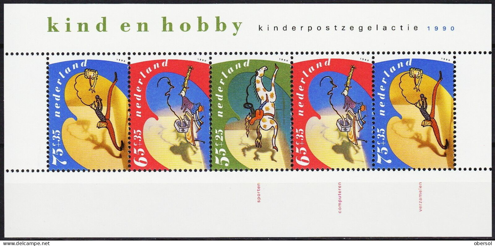 Netherlands Child Welfare Child & Hobby 1990 Souvenir Sheet MNH - Other & Unclassified