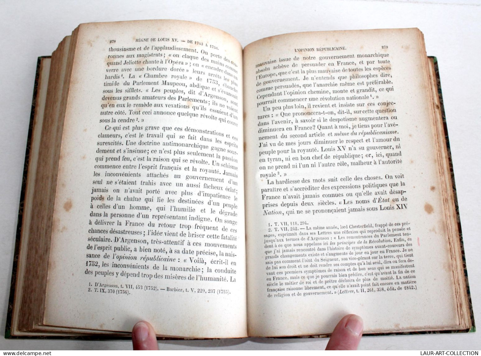 ESPRIT PUBLIC AU XVIIIe, ETUDE MEMOIRE CORRESPONDANCE POLITIQUE De AUBERTIN 1873 / ANCIEN LIVRE XIXe SIECLE (2603.123) - 1801-1900