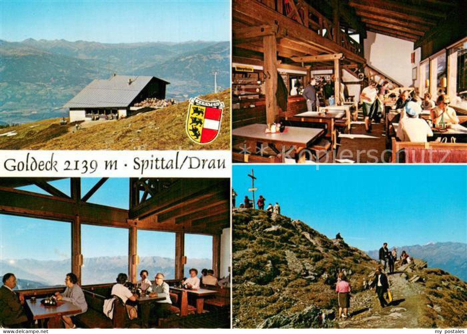 73785232 Spittal Drau Goldeck Huette Gastraeume Gipfelkreuz Spittal Drau - Other & Unclassified