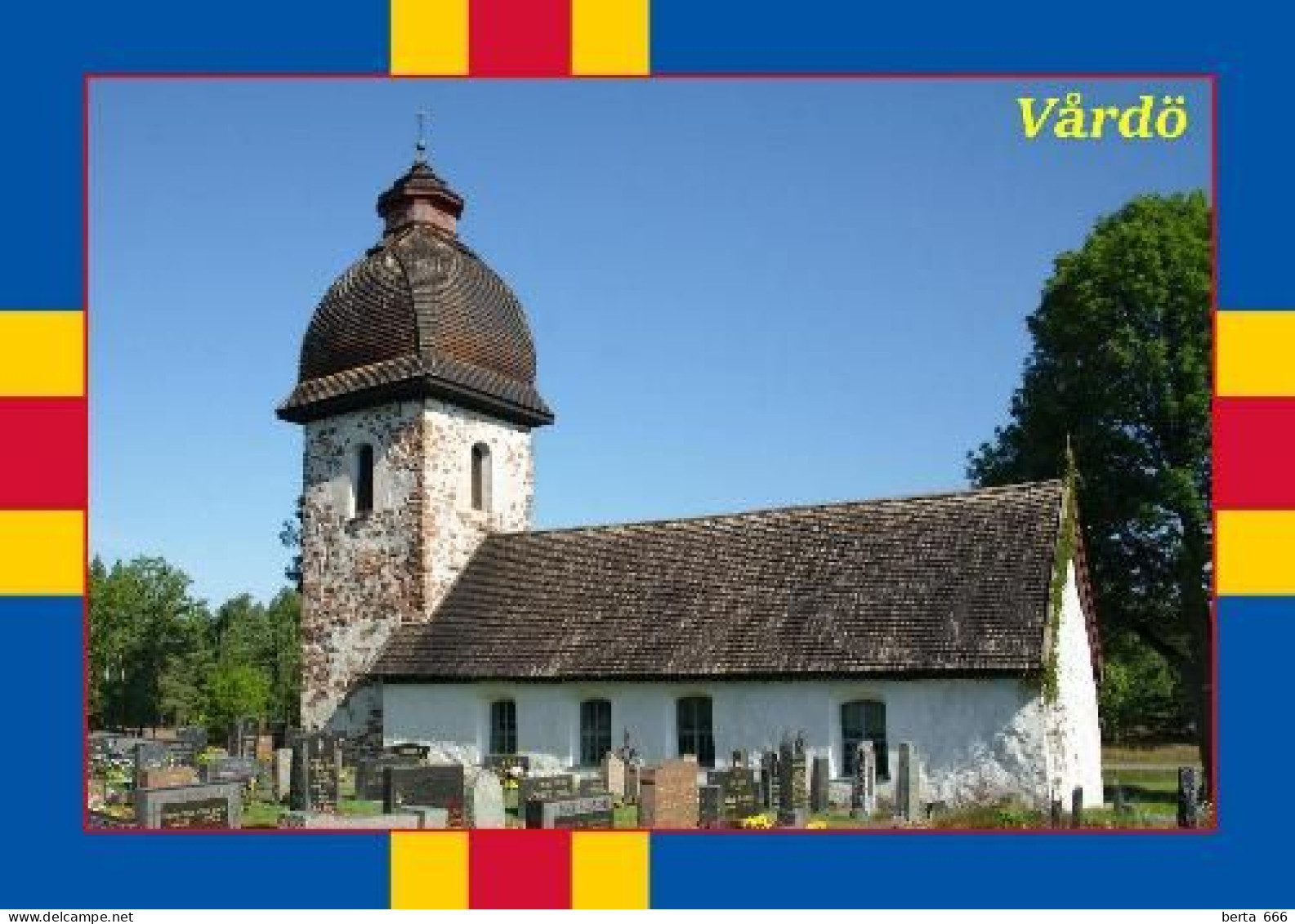 Aland Islands Vardo Church New Postcard - Finnland