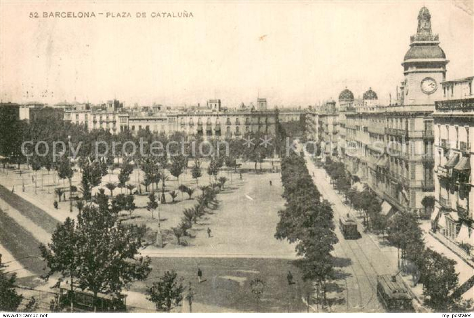 73785156 Barcelona Cataluna Plaza Del Catalun M. Strassenbahn Barcelona Cataluna - Sonstige & Ohne Zuordnung