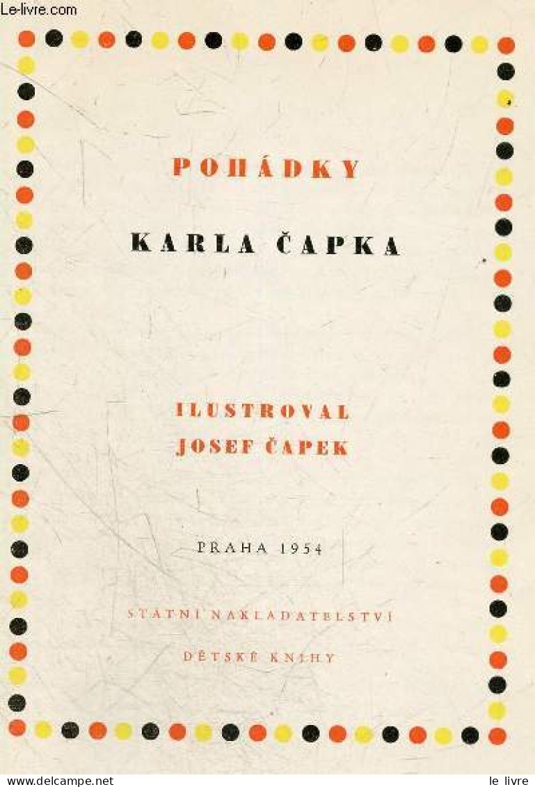 Pohadky - KARLA CAPKA - CAPEK JOSEF (illustr.) - 1954 - Cultura