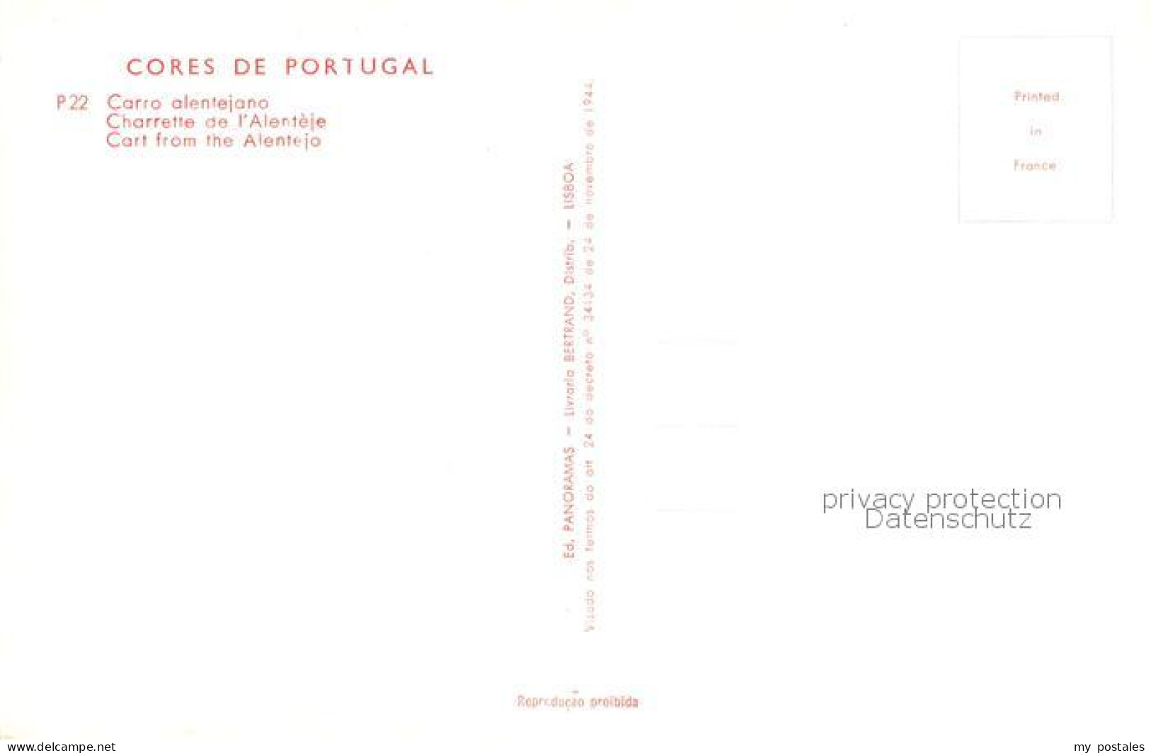 73785143 Alentejo PT Einspanner  - Autres & Non Classés