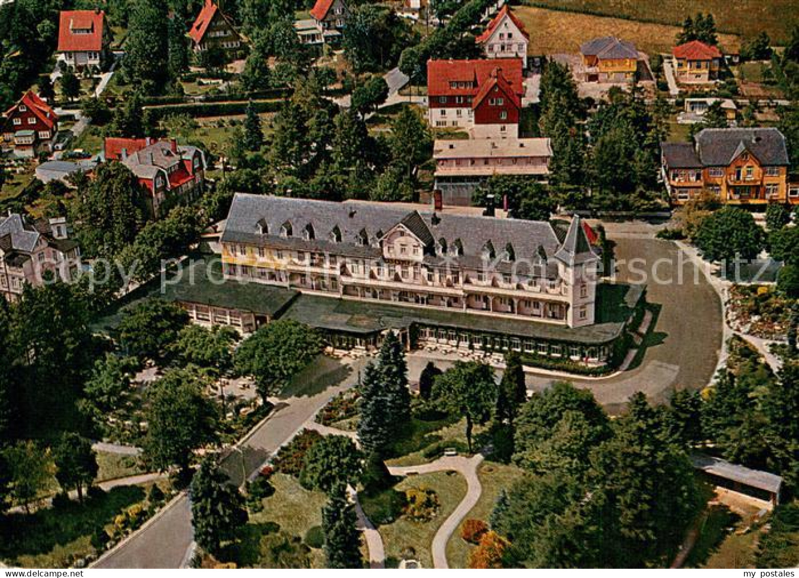 73785134 Hahnenklee-Bockswiese Harz Fliegeraufnahme Hotel Hahnenkleer Hof Hahnen - Goslar