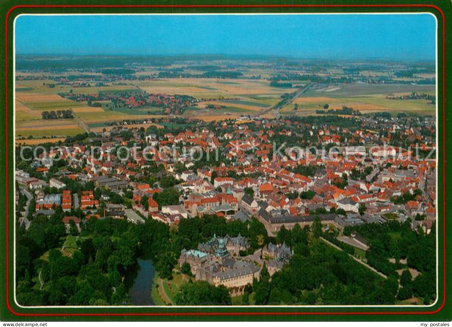 73785128 Bueckeburg Fliegeraufnahme Gesamtansicht Bueckeburg - Bückeburg