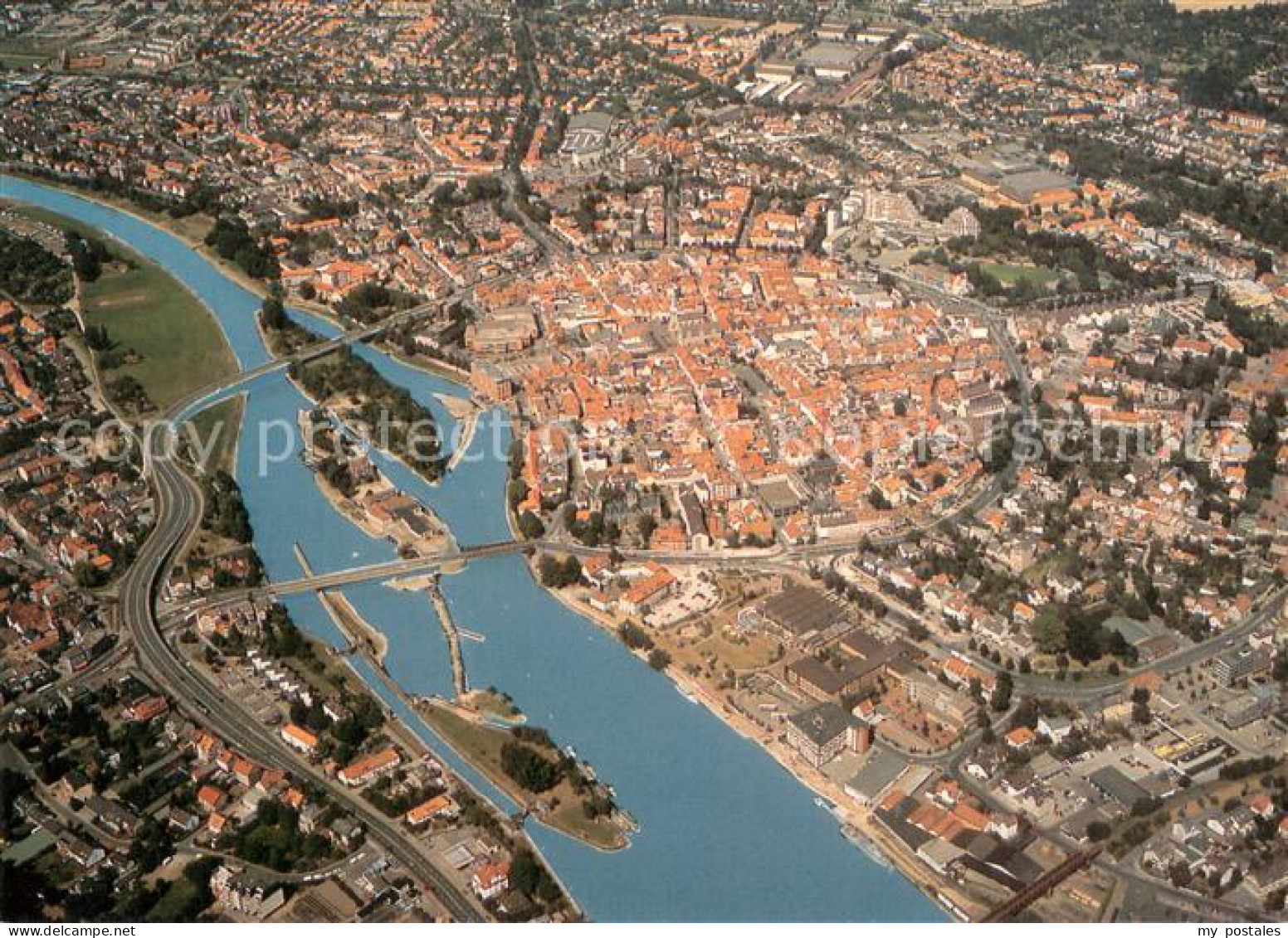 73785126 Hameln Weser Fliegeraufnahme Panorama M. Hist. Stadtkern Hameln Weser - Sonstige & Ohne Zuordnung