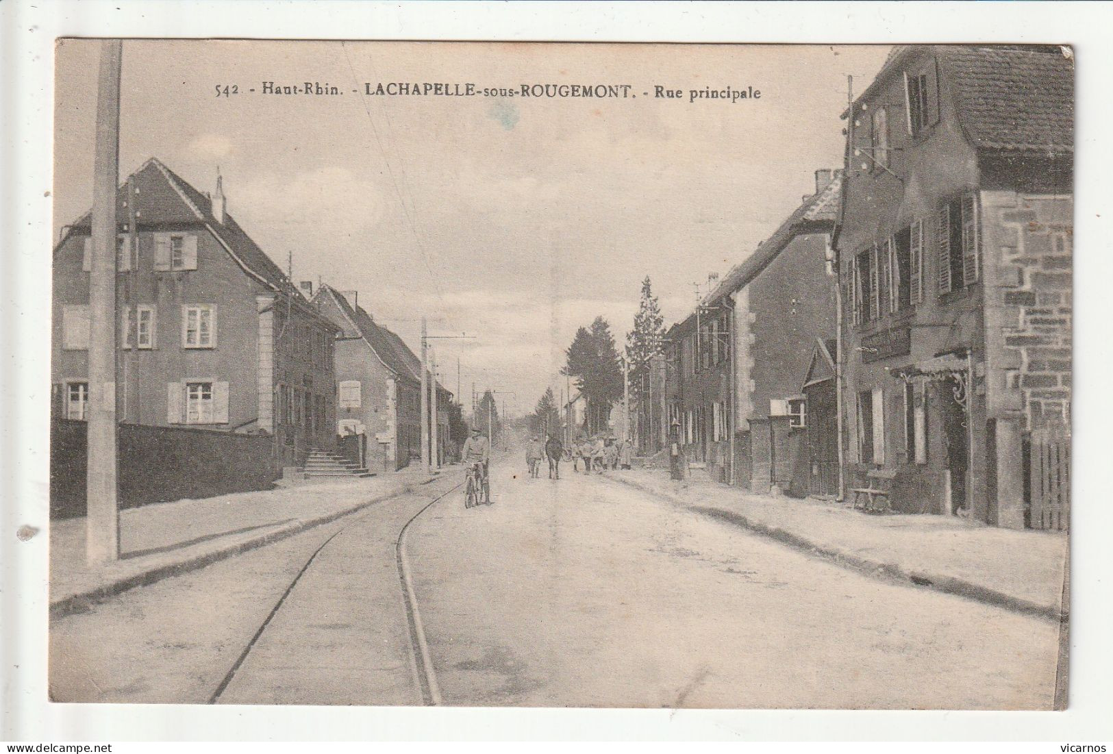 CP 90 LA CHAPELLE SOUS ROUGEMONT Rue Principale - Autres & Non Classés