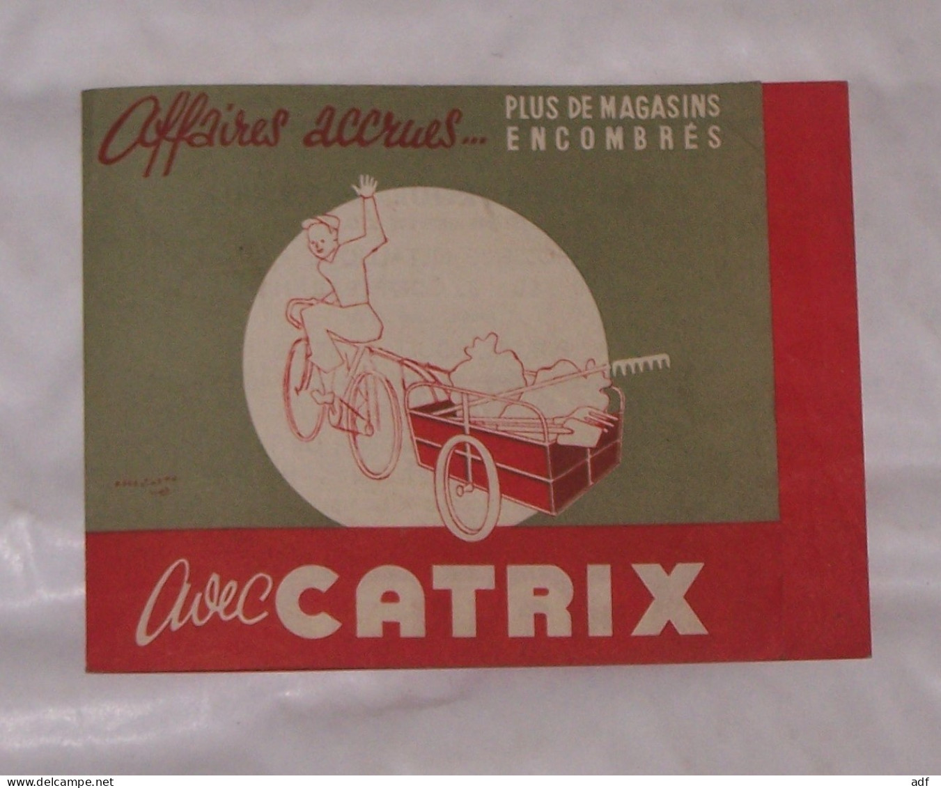 DEPLIANT PUB PUBLICITAIRE REMORQUES CATRIX, ILLUSTRATION ASSELINEAU - Reclame