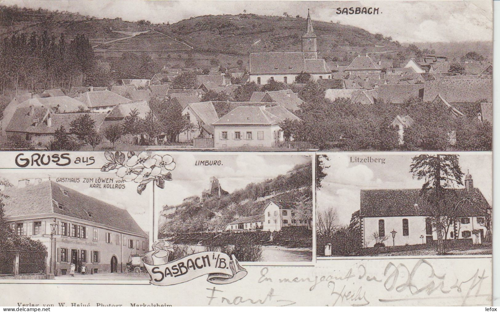 GRUSS AUS SASBACH 1905 - Sasbach