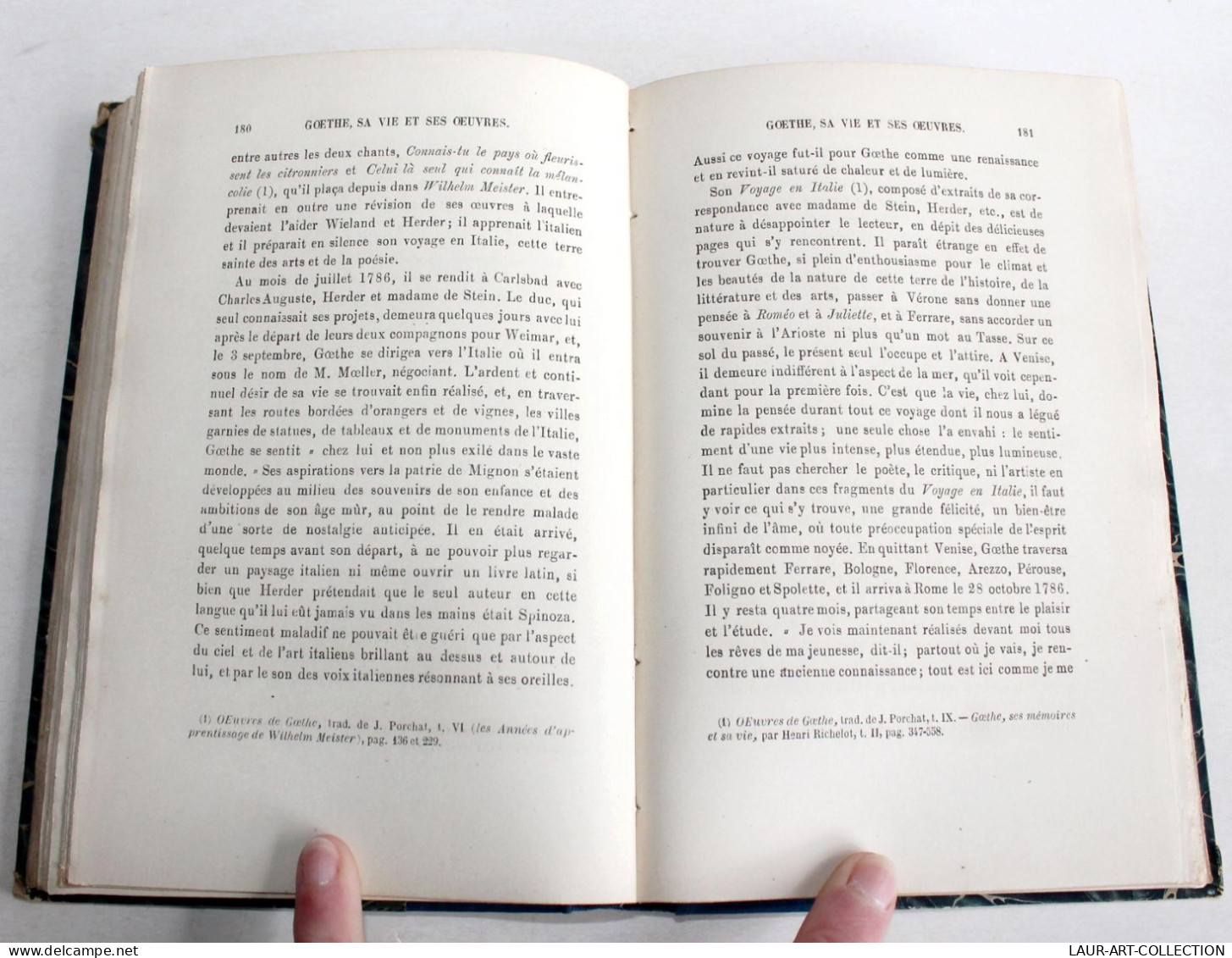 GOETHE SA VIE SES OEUVRES, SON EPOQUE, SES CONTEMPORAINS De HEDOUIN 1866 LACROIX / ANCIEN LIVRE XIXe SIECLE (2603.128) - 1801-1900