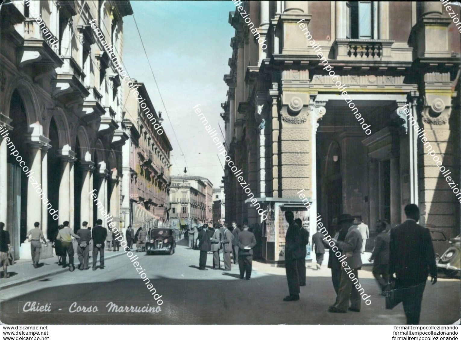 Bn573 Cartolina Chieti Citta' Corso Marrucino - Chieti