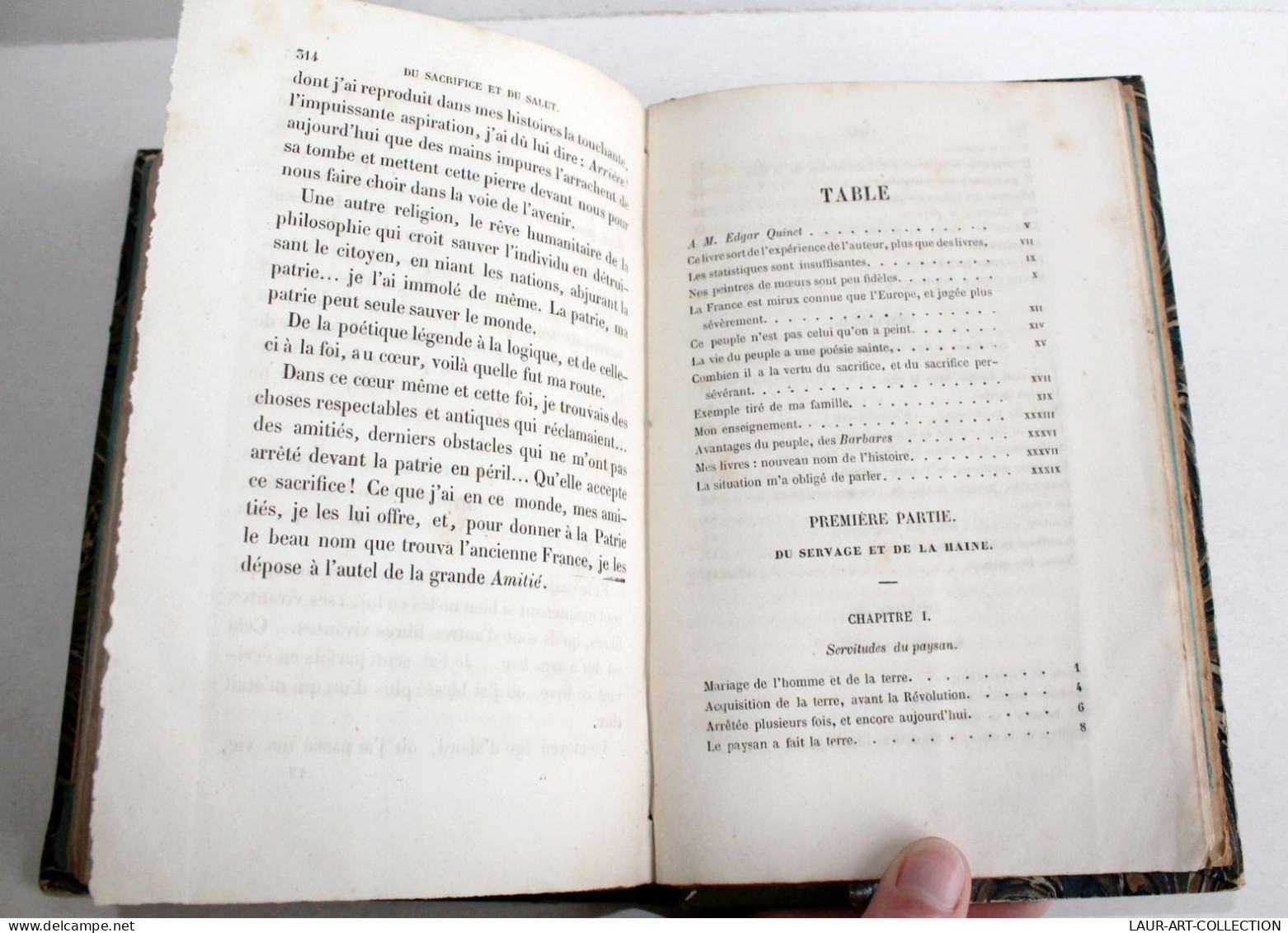 RARE LETTRE ENVOI D'AUTEUR De MICHELET! LE PEUPLE 1846 HACHETTE EDITION ORIGINAL / ANCIEN LIVRE XIXe SIECLE (2603.130) - Gesigneerde Boeken