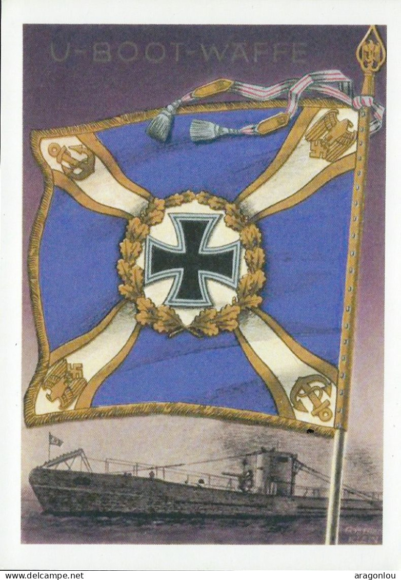 Europa - Deutschland-Drittes Reich - Postkarte  -    Fahne Der Bootwaffe  -  Entwurf Von Gottfried Klein , München - Weltkrieg 1939-45