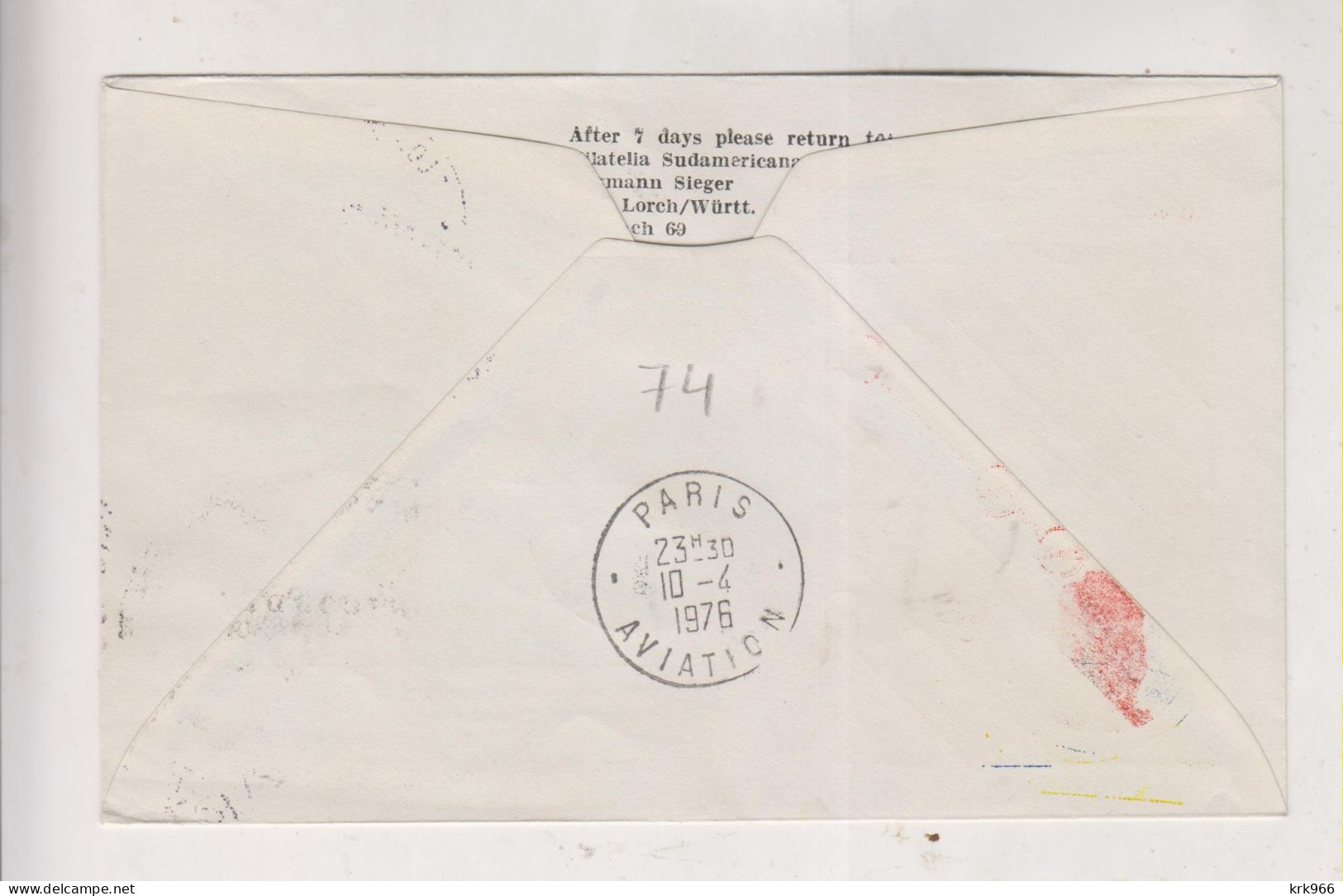 COLOMBIA 1976 BOGOTA   Airmail Cover To France - Colombie