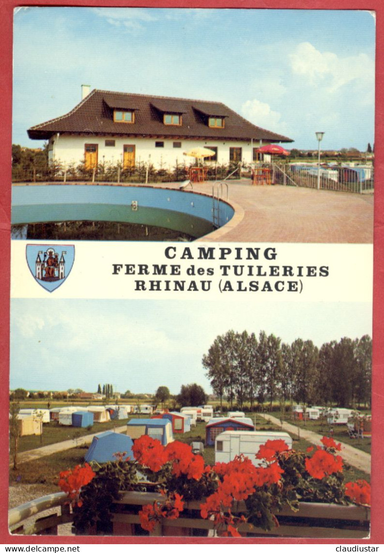 ** CAMPING  FERME  Des  TUILERIES  -  RHINAU   1979 ** - Sonstige & Ohne Zuordnung