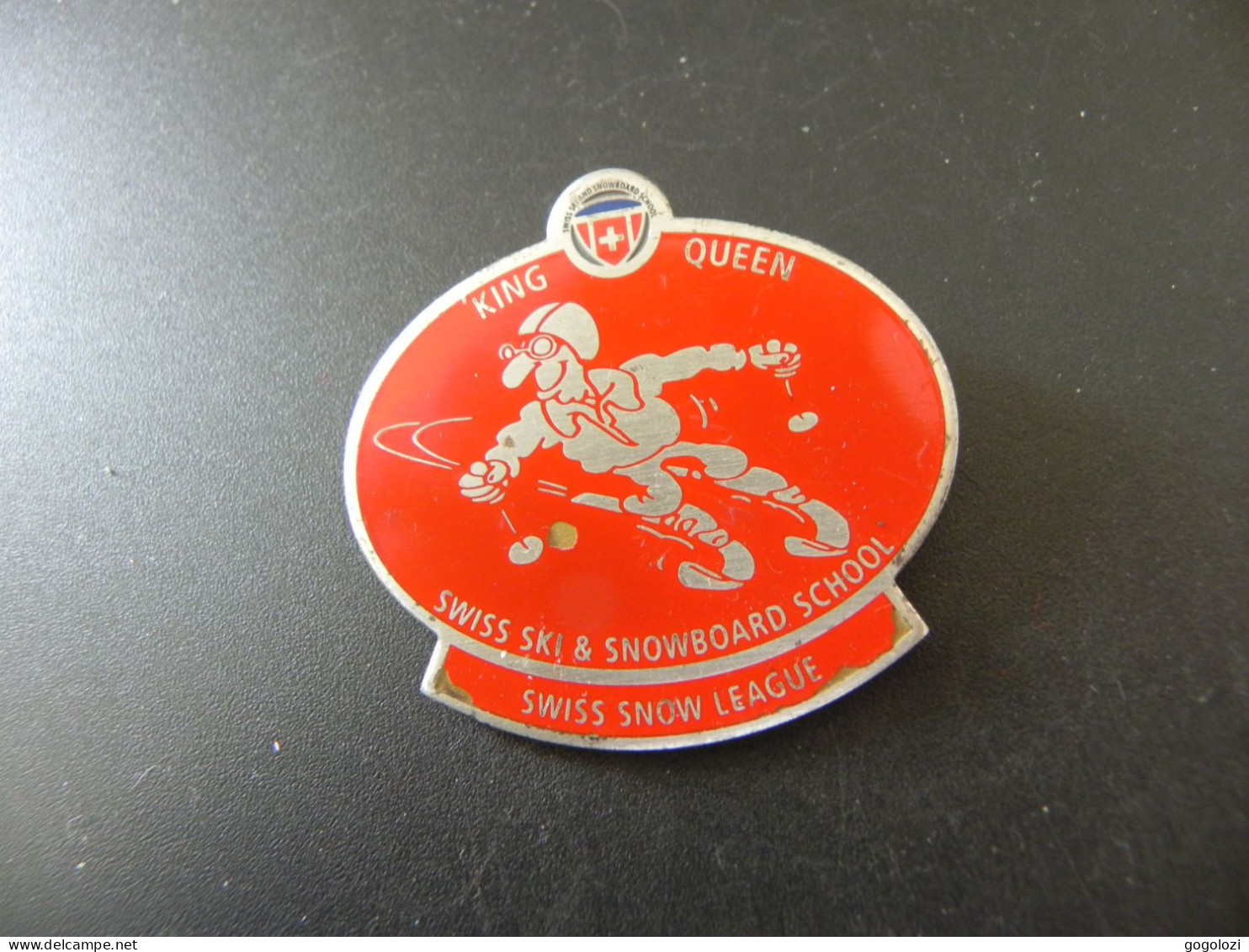 Old Badge Schweiz Suisse Svizzera Switzerland - Swiss Ski & Snowboard School - King / Queen - Non Classificati