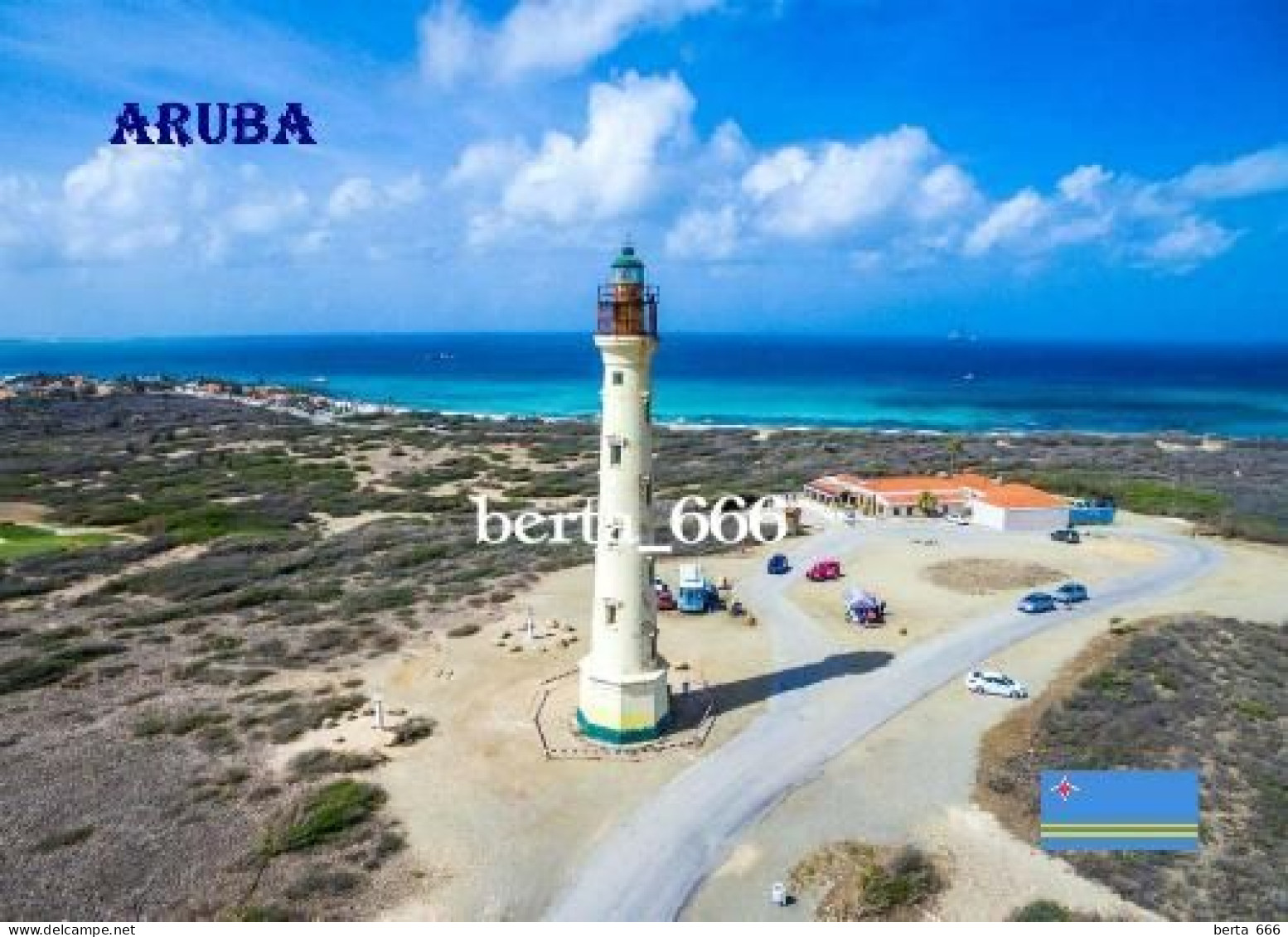 Aruba California Lighthouse Aerial View New Postcard - Aruba