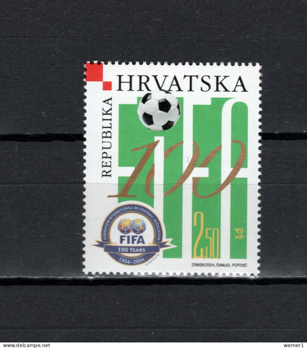 Croatia 2004 Football Soccer, FIFA Centenary Stamp MNH - Ungebraucht