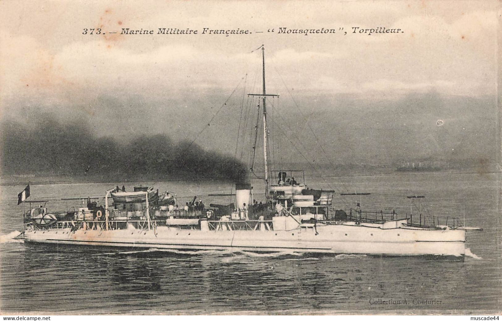 MARINE MILITAIRE FRANCAISE - MOUSQUETON TORPILLEUR - Warships