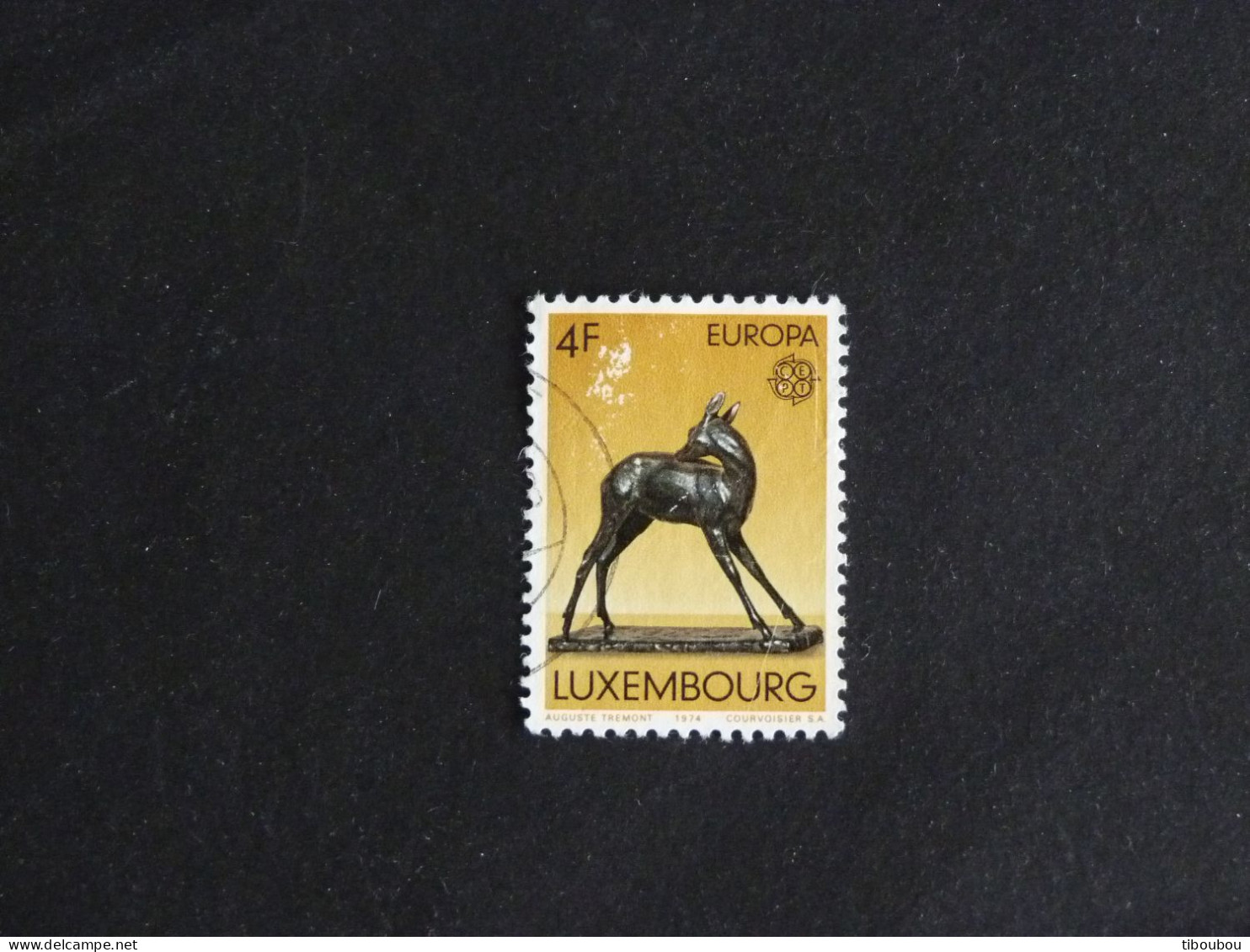 LUXEMBOURG LUXEMBURG YT 832 OBLITERE - EUROPA SCULPTURE BICHE DEER - Used Stamps