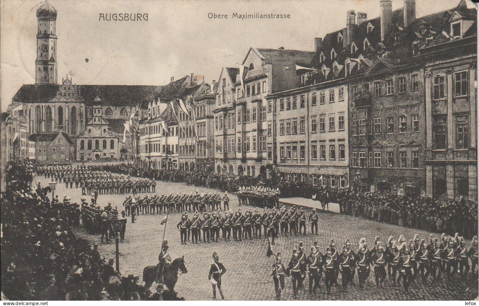 AUGSBURG OBERE MAXIMILLIANSTRASSE 1909 - Sonstige & Ohne Zuordnung