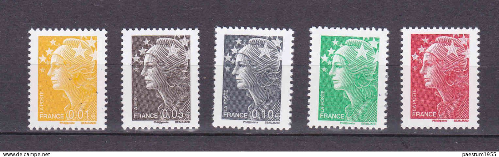 Série COMPLETE 13 Timbres Gommés Neuf** 2008 MNH Marianne De BEAUJARD Y&T 4226 à 4238 - 2008-2013 Marianne (Beaujard)
