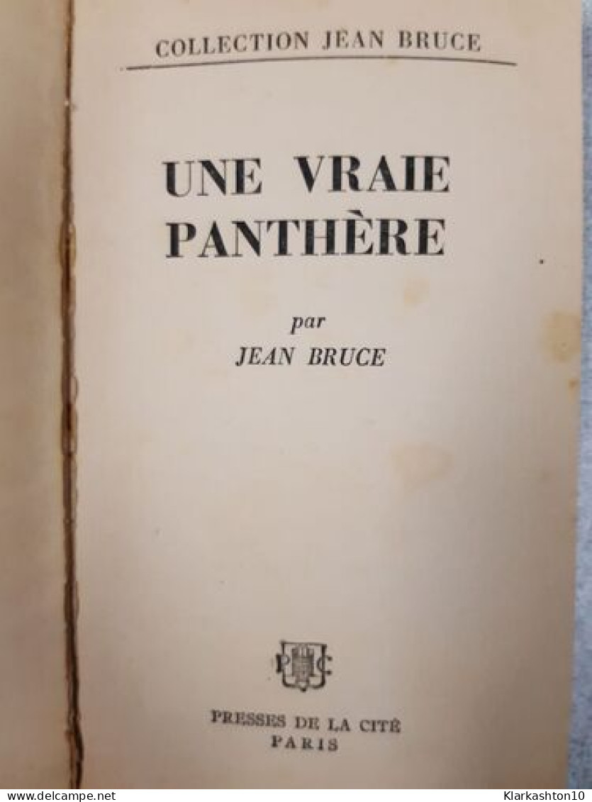 Une Vraie Panthere - Autres & Non Classés