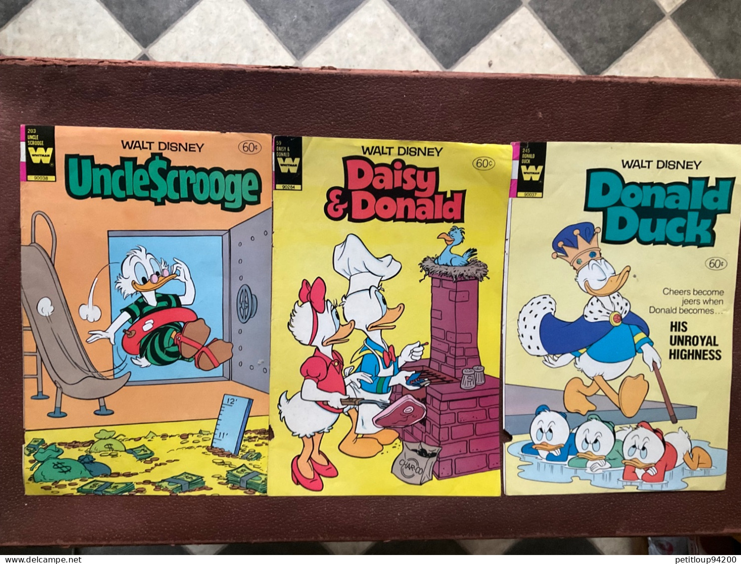 3 COUVERTURES BD  Walt Disney  UNCLE SCROGGE  Whittman Comics - Andere & Zonder Classificatie