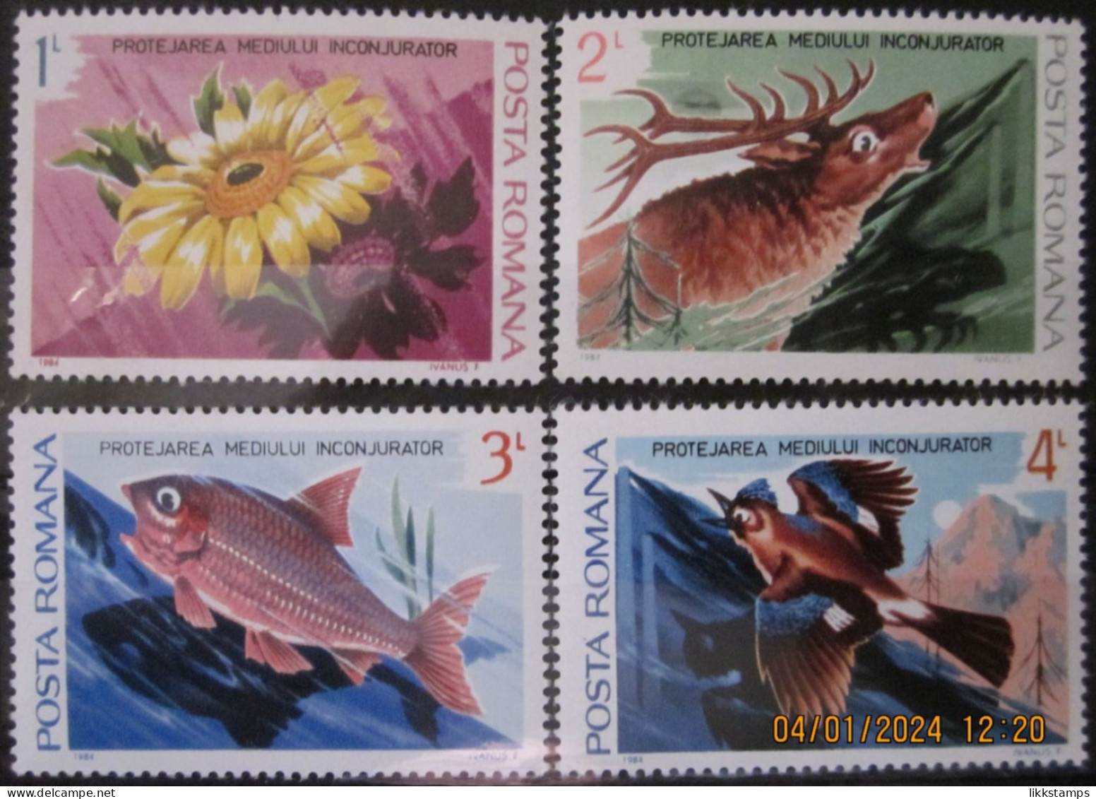 ROMANIA ~ 1984 ~ S.G. NUMBERS 4847 - 4850. ~ THE ENVIRONMENT. ~ MNH #03550 - Ongebruikt