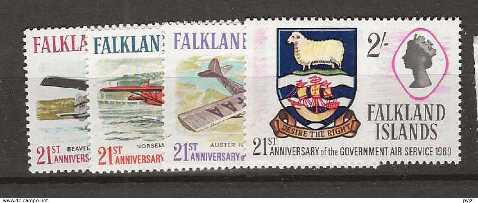 1969 MH Falkland Islands Mi 175-78 - Falklandeilanden